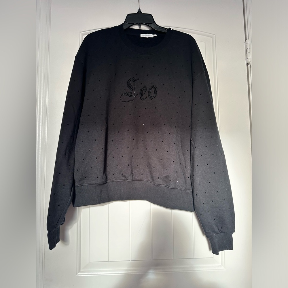 NWT! GOOD AMERICAN LEO EMBELLISHED SWEATSHIRT